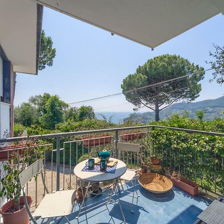 Casa Anna Sea view, Pool, Parking&wifi Apartment Rapallo Bagian luar foto