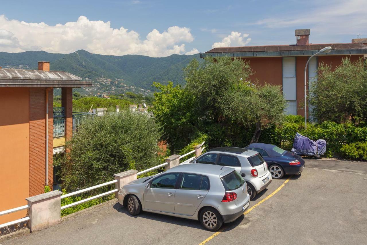 Casa Anna Sea view, Pool, Parking&wifi Apartment Rapallo Bagian luar foto